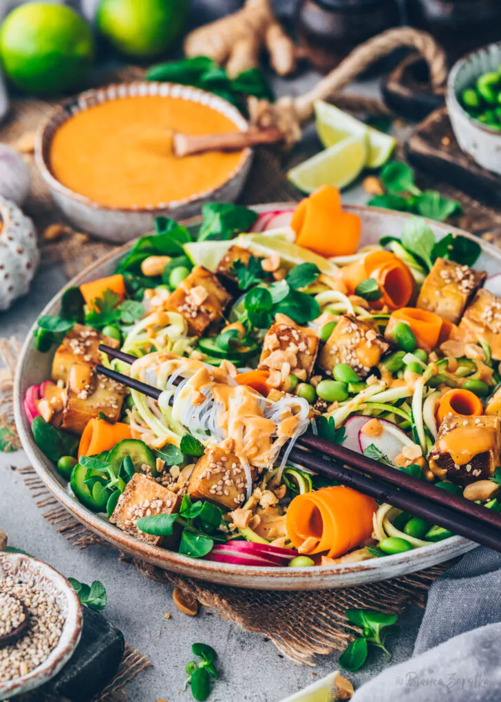 Sommerrollen Salat Bowl